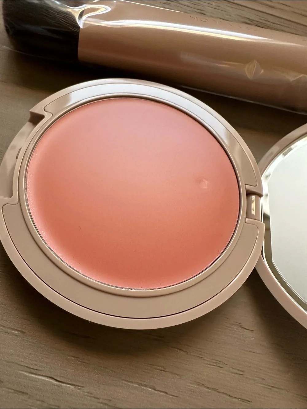No Makeup Makeup Blush and Lip duo with blush brush-Peach